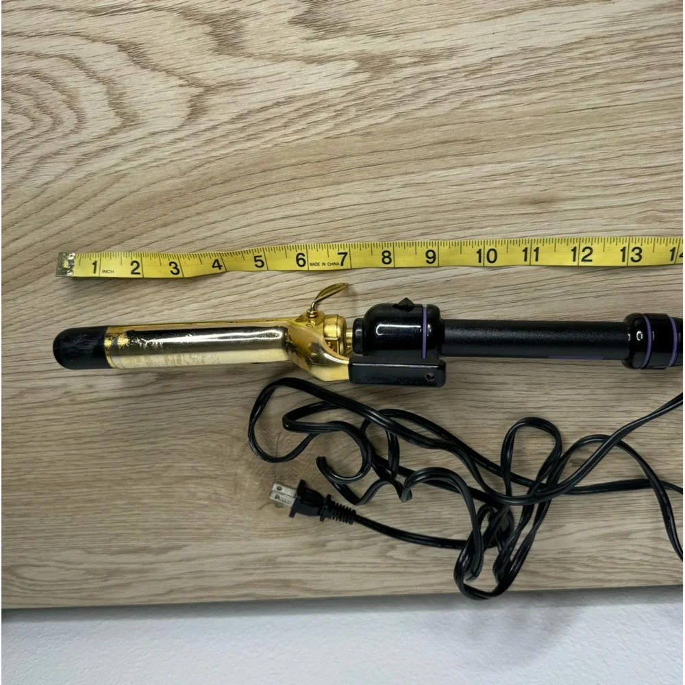 Hot Tools Gold Barrel Curling Iron‎ 1” Wand? - Used- See Description
